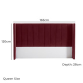 Rexington Home Dina Upholstered Wingback Bedhead