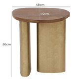 Rexington Home Shelton Brass Side Table