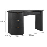 Rexington Home Lanie 4 Drawer Desk