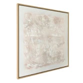 Rexington Home White Linen Framed Canvas Wall Art