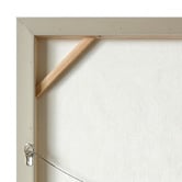 Rexington Home White Linen Framed Canvas Wall Art