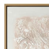 Rexington Home White Linen Framed Canvas Wall Art