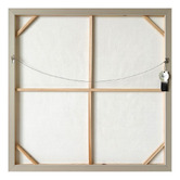Rexington Home White Linen Framed Canvas Wall Art