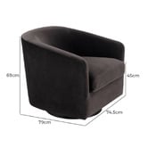 Rexington Home Rachel Velvet Armchair