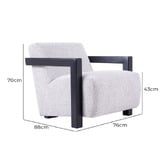 Rexington Home Salt &amp; Pepper Alex Upholstered Armchair