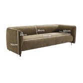 Rexington Home Theodore 3 Seater Upholstered Sofa