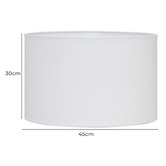 Rexington Home Ariella White Linen Lamp Shade