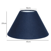 Rexington Home Lyla Navy Fabric Lamp Shade