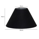 Rexington Home Lyla Black Fabric Lamp Shade