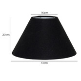 Rexington Home Lyla Black Fabric Lamp Shade