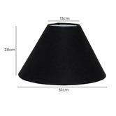 Rexington Home Lyla Black Fabric Lamp Shade