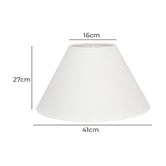 Rexington Home Lyla White Fabric Lamp Shade