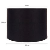 Rexington Home Sharla Black Small Linen Lamp Shade