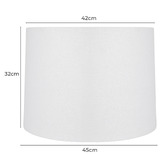 Rexington Home Sharla White Linen Lamp Shade