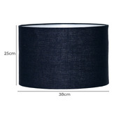 Rexington Home Ariella Navy Linen Lamp Shade