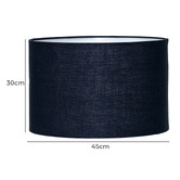 Rexington Home Ariella Navy Linen Lamp Shade