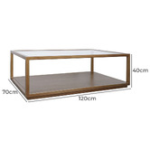 Rexington Home Galvan Rectangle Coffee Table