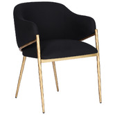Rexington Home Heston Cotton &amp; Linen Dining Chair with Arms