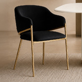 Rexington Home Heston Cotton &amp; Linen Dining Chair with Arms