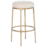 Rexington Home 76cm Heston Linen Bar Stool