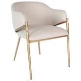 Rexington Home Heston Linen Dining Chair with Arms