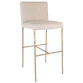 Rexington Home 75cm Heston Linen Bar Stool