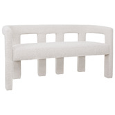 Rexington Home Ivory Elro 2 Seater Boucle Sofa
