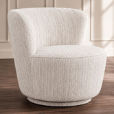Rexington Home Ivory Alera Upholstered Swivel Wingback Chair