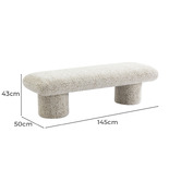 Rexington Home Orla Upholstered Ottoman Bench