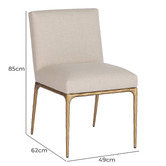 Rexington Home Heston Linen Dining Chair