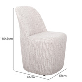 Rexington Home Ivory Zuno Accent Chair