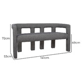 Rexington Home Granite Elro 2 Seater Sofa