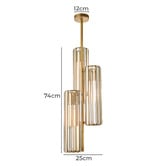 Rexington Home Ivara Crystal 3-Light Pendant