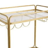 Rexington Home Antique Gold Wyatt Rectangular Bar Cart