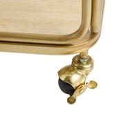 Rexington Home Antique Gold Wyatt Rectangular Bar Cart