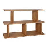 Rexington Home Aspen 2 Tier Oak Wood Shelving Unit