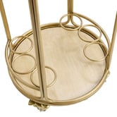 Rexington Home Antique Gold Wyatt Round Bar Cart