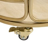 Rexington Home Antique Gold Wyatt Round Bar Cart