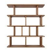 Rexington Home Aspen 4 Tier Oak Wood Shelving Unit