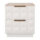 Rexington Home Bethany Travertine Bedside Table