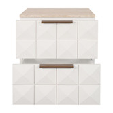 Rexington Home Bethany Travertine Bedside Table