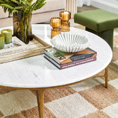 Rexington Home Heston Marble-Top Coffee Table