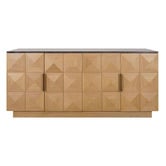 Rexington Home Bethany Marble &amp; Oak Wood Sideboard