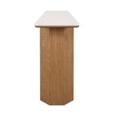 Rexington Home Breanna Oak Wood &amp; White Marble Console Table