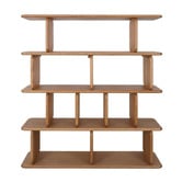 Rexington Home Aspen 4 Tier Oak Wood Shelving Unit