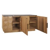 Rexington Home Bethany Marble &amp; Oak Wood Sideboard