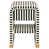 Rexington Home Black &amp; White Janrey Bedside Table