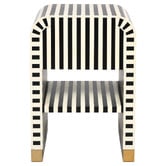 Rexington Home Black &amp; White Janrey Bedside Table