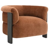 Rexington Home Rust Jandrey Chenille Tub Chair