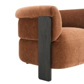 Rexington Home Rust Jandrey Chenille Tub Chair